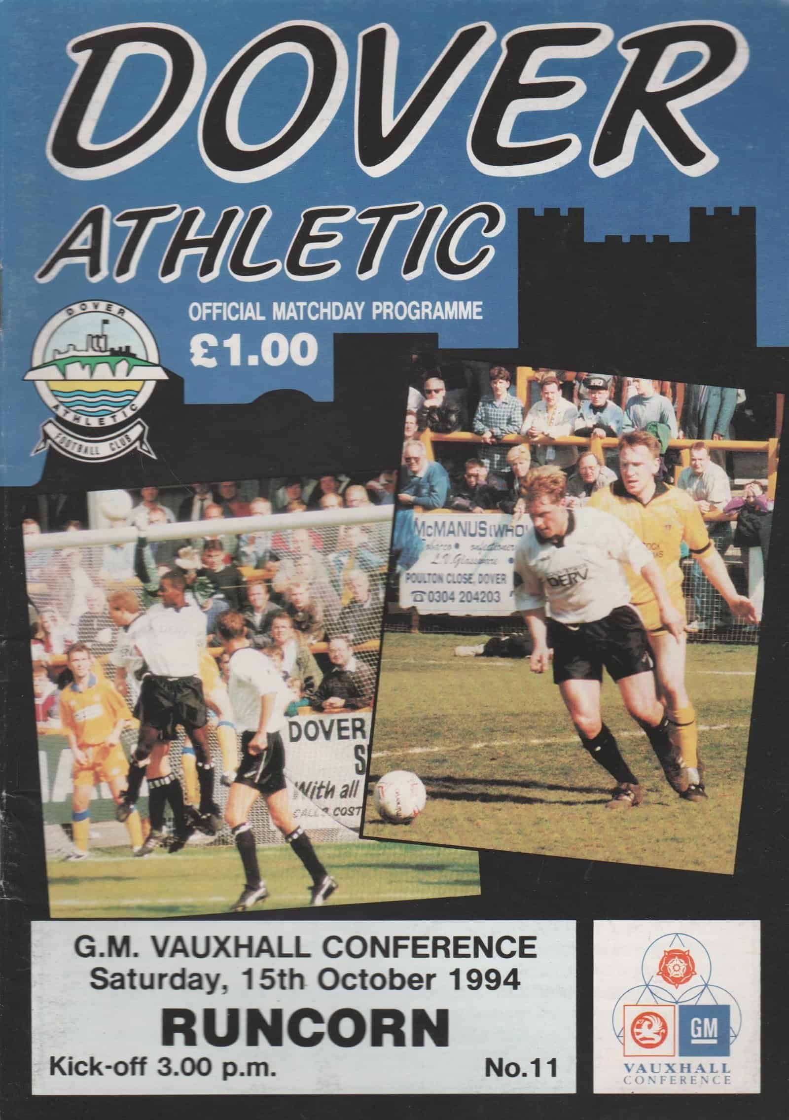 Dover Athletic v Runcorn 15-Oct-1994