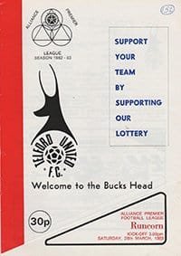 Telford United v Runcorn 26-Mar-1983