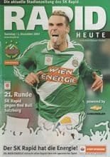 Rapid Vienna v Red Bull Salzburg 01-Dec-2007