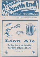 Preston North End v Scunthorpe United 26-Oct-1963