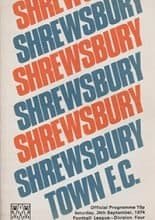 Shrewsbury Town v Scunthorpe United 28-Sep-1974
