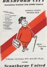 Bradford City v Scunthorpe United 03-Oct-1973