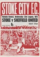 Stoke City v Sheffield United 23-Aug-1972