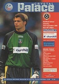 Crystal Palace v Sheffield United 23-Sep-2000