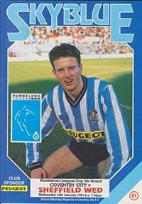 Coventry City v Sheffield Wednesday 16-Jan-1991