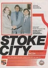 Stoke City v Sheffield Wednesday 01-Sep-1984