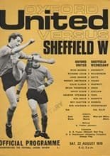 Oxford United v Sheffield Wednesday 22-Aug-1970