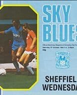 Coventry City v Sheffield Wednesday 27-Oct-1984