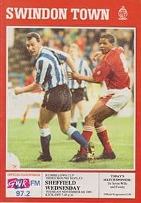 Swindon Town v Sheffield Wednesday 06-Nov-1990