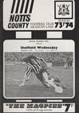 Notts County v Sheffield Wednesday 09-Mar-1974