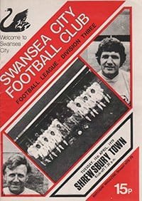 Swansea City v Shrewsbury Town 10-Apr-1979
