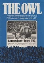 Sheffield Wednesday v Shrewsbury Town 10-Sep-1977