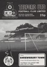 Telford United v Shrewsbury Town 11-Aug-1988