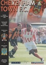 Cheltenham Town v Shrewbury Town 12-Sep-1999