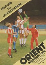 Leyton Orient v Shrewsbury Town 13-Dec-1980