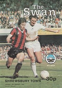 Swansea City v Shrewsbury Town 18-Jan-1983