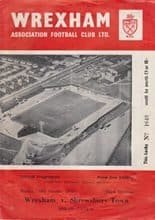 Wrexham v Shrewsbury Town 19-Oct-1970