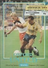Oxford United v Shrewsbury Town 01-Oct-1988