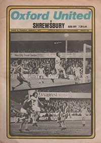 Oxford United v Shrewsbury Town 01-Mar-1977