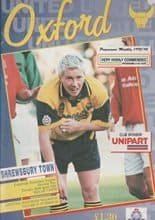 Oxford United v Shrewsbury Town 23-Apr-1996