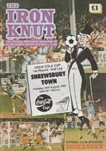 Scunthorpe United v Shrewsbury Town 24-Aug-1993