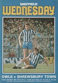 Sheffield Wednesday v Shrewsbury Town 26-Mar-1983