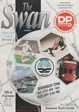 Swansea City v Shrewsbury Town 27-Apr-1991