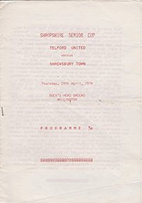 Telford United v Shrewsbury Town 29-Apr-1976