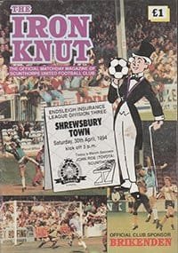 Scunthorpe United v Shrewsbury Town 30-Apr-1994