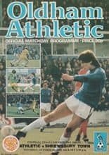 Oldham Athletic v Shrewsbury Town 04-Oct-1980