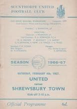 Scunthorpe United v Shrewsbury Town 04-Feb-1967