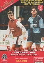 Rotherham United v Shrewsbury Town 06-Apr-1996