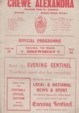 Crewe Alexandra v Shrewsbury Town 07-Mar-1959