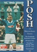Peterborough United v Shrewsbury Town 07-Mar-1995
