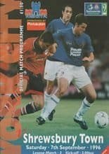 York City v Shrewsbury Town 07-Sep-1996