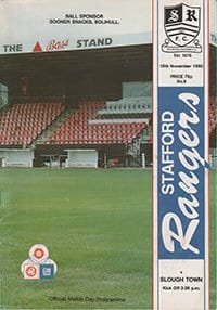 Stafford Rangers v Slough Town 10-Nov-1990