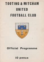 Tooting & Mitcham United v Slough Town 17-Dec-1977