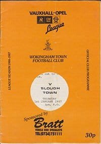 Wokingham Town v Slough Town 01-Jan-1987