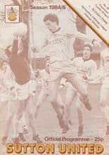 Sutton United v Epsom & Ewell 14-Dec-1985