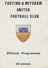 Tooting & Mitcham United v Slough Town 07-Nov-1978