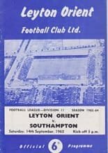 Leyton Orient v Southampton 14-Sep-1963