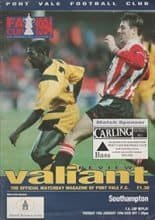 Port Vale v Southampton 18-Jan-1994