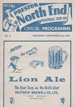 Preston North End v Southampton 02-Nov-1964
