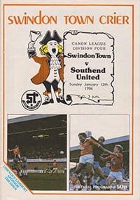 Swindon Town v Southend United 12-Jan-1986