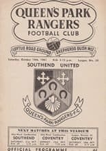 Queens Park Rangers v Southend United 14-Oct-1961