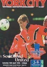 York City v Southend United 18-Apr-1998