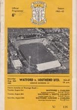 Watford v Southend United 18-Aug-1962