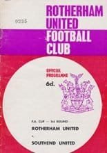 Rotherham United v Southend United 22-Jan-1966