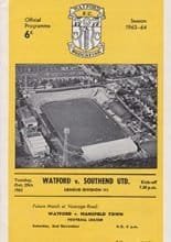 Watford v Southend United 29-Oct-1963