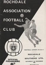 Rochdale v Southend United 03-Dec-1966
